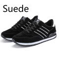 Men Casual Light Suede Leather Sneakers Classical Running Comfortable Outdoor Breathable Flat Jogging Sport Shoes